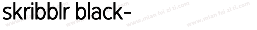 skribblr black字体转换